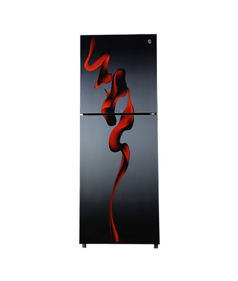 iShopping - PEL InverterOn Flat Glass Door Freezer-On-Top Refrigerator 12 Cu Ft Hazel Red Blaze (6460-GD-INV)
