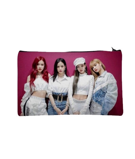 iShopping - Traverse Black Pink Group Digitally Printed Pencil Pouch (T411)