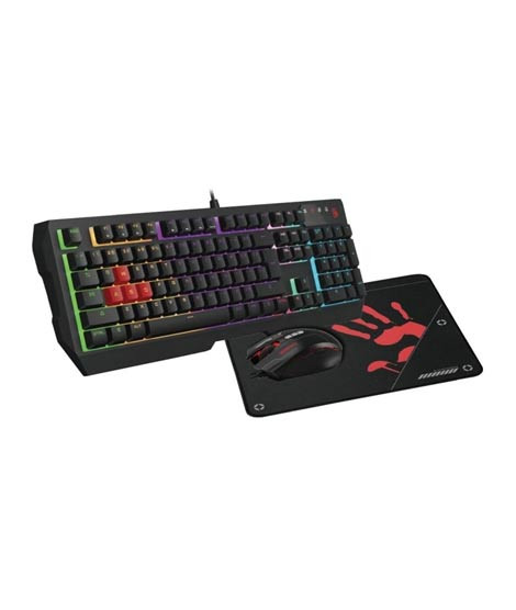 iShopping - A4tech Bloody Neon Gaming Keyboard Mouse Black (B1700)