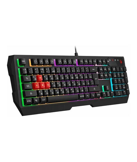 iShopping - A4tech Bloody Neon Illuminated Gaming Keyboard Black (B135N)