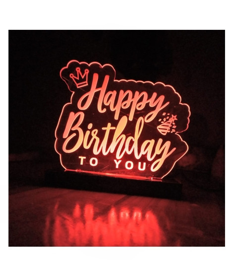 iShopping - Abdullah`s Fashion Acrylic Neon Light Happy Birthday