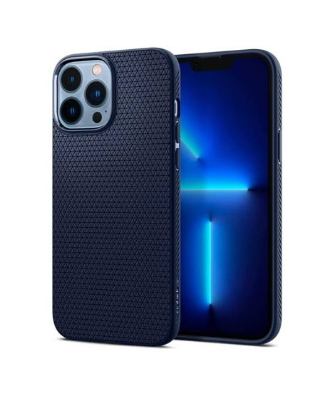 iShopping - Spigen Liquid Air Blue Case For iPhone 13 Pro Max - (ACS03202)