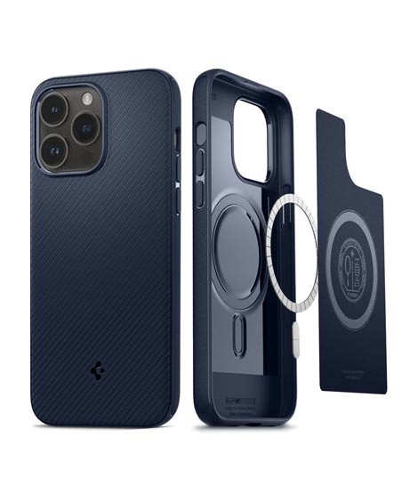 iShopping - Spigen Mag Armor (MagFit) Case For iPhone 14 Pro Max Navy Blue (ACS04845)