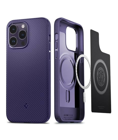 iShopping - Spigen Mag Armor (MagFit) Case For iPhone 14 Pro Max Deep Purple (ACS05584)
