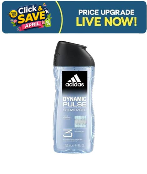 iShopping - Adidas 3 In 1 Dynamic Pulse Shower Gel - 250ml