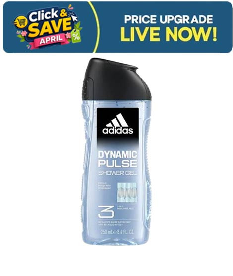 iShopping - Adidas 3 In 1 Dynamic Pulse Shower Gel - 400ml