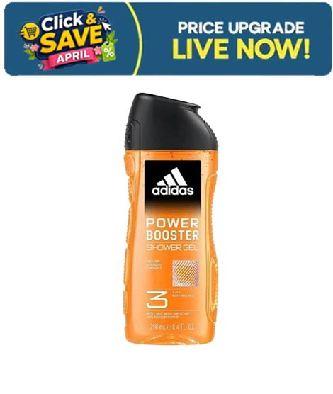 iShopping - Adidas 3 in 1 Power Boost Shower Gel For Men - 250ml