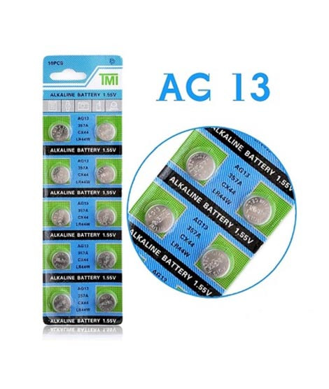 iShopping - Muzamil Store 1.55V Alkaline Cell Button Battery For Watches (AG13) - Pack Of 10