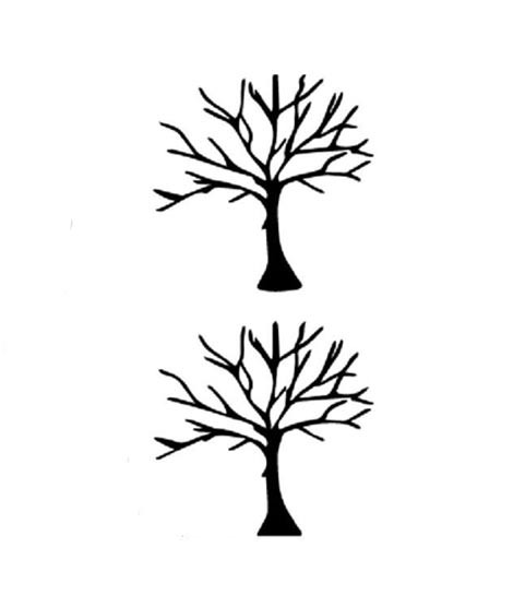 iShopping - Muzamil Store Winter Tree Water Transfer Temporary Tattoo Black - Pack Of 2