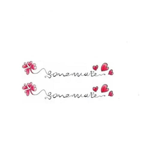 iShopping - Muzamil Store Red Heart Blossom Flower Temporary Tattoo Sticker