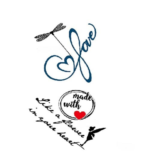 iShopping - Muzamil Store English Letter Transient Tattoo Sticker