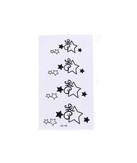iShopping - Muzamil Store Star Chain Arm Flash Tattoo Sticker Black