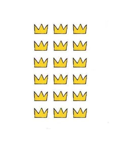 iShopping - Muzamil Store 3D Small Crown Cartoon Temporary Tattoo Sticker