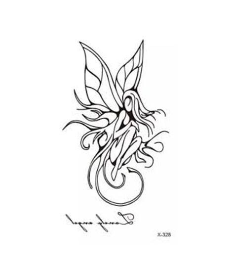 iShopping - Muzamil Store Angel Style Water Resistant Tattoo Sticker Black