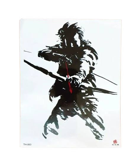 iShopping - Muzamil Store Punk Rock Hunter Temporary Arm Tattoo Sticker Black