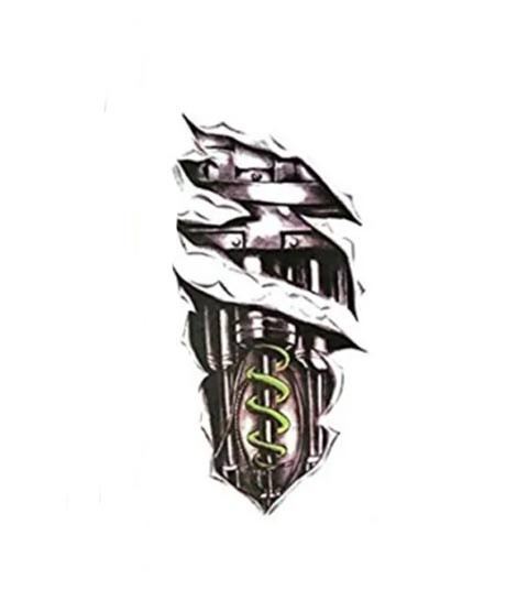 iShopping - Muzamil Store 3D Modern Halloween Temporary Tattoo Sticker Black