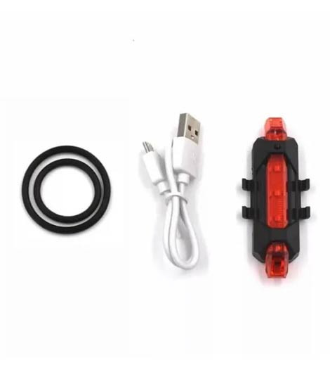 iShopping - Muzamil Store Portable Rechargeable Red Light For Bicycle