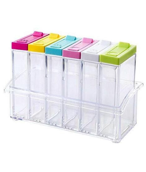 iShopping - Muzamil Store Kitchen Spice Jar Storage Boxes - 6Pcs