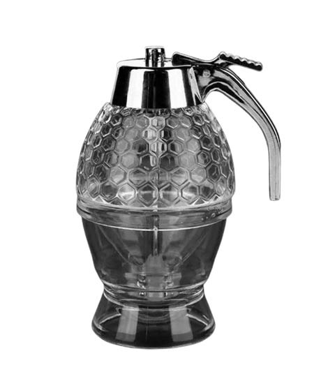 iShopping - Muzamil Store No Drip Glass Honey Dispenser With Stand