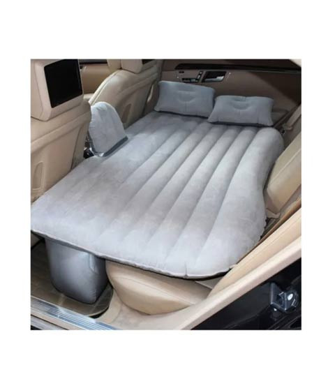 iShopping - Muzamil Store Universal Air Mattress Travel Bed For Car - Grey