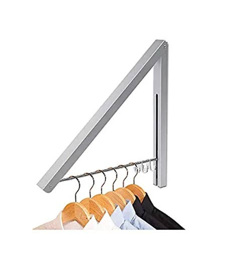 iShopping - Muzamil Store Multifunctional Wall Mount Cloth Hanger - Black