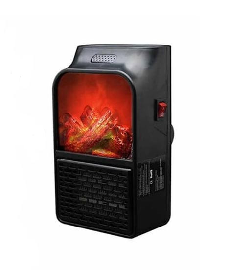 iShopping - Muzamil Store 900 Watt Electric Flame Heater With Remote Black