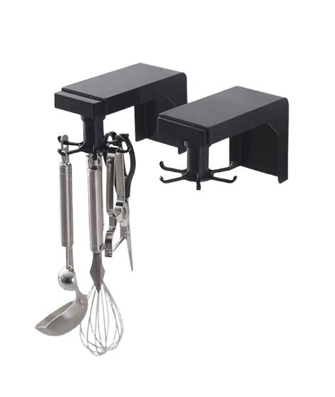 iShopping - Muzamil Store 360° 6 Hook Storage Rack - Black