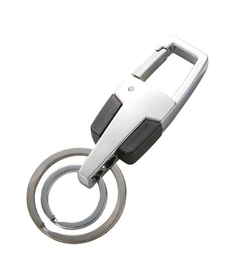 iShopping - Muzamil Store Double Ring Pendant Metal Key Chain