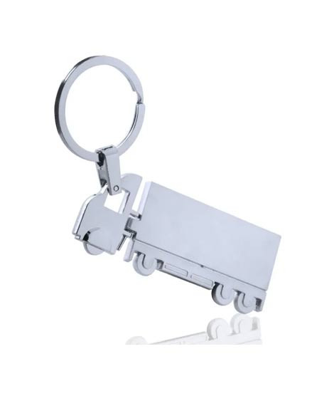 iShopping - Muzamil Store Truck Metal Key Chain Silver