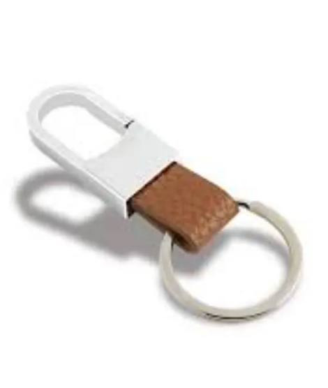 iShopping - Muzamil Store Leather Strap Key Ring - Brown