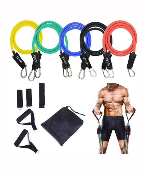 iShopping - Muzamil Store Resistance Exercise Bands Sets - 5Pcs