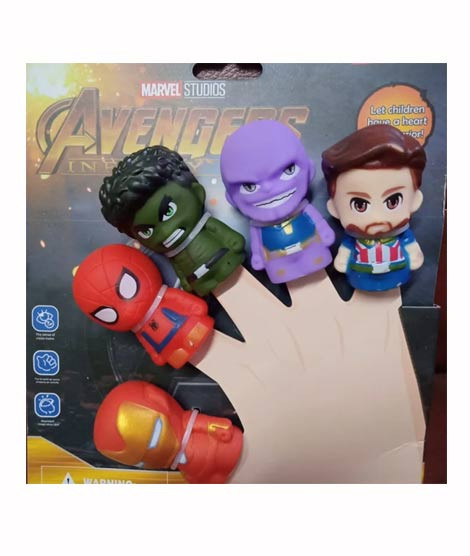 iShopping - Muzamil Store Avengers Fingers Puppets Rubber For Kids Pack Of 5