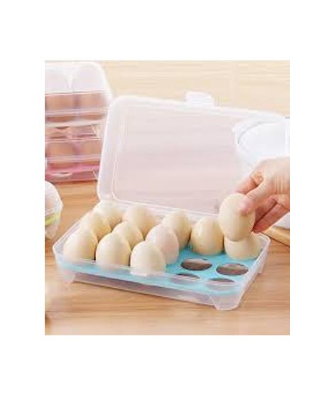 iShopping - Muzamil Store 15 Grids Egg Tray Storage Organizer - 1Pcs