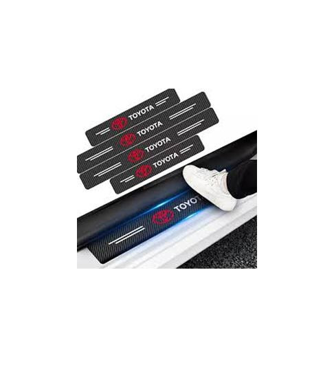 iShopping - Muzamil Store Car Door Fiber Protection Stickers For Toyota - 4Pcs