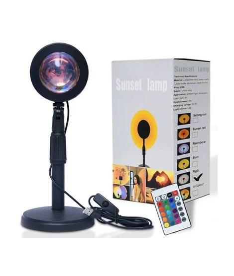 iShopping - Muzamil Store Remote Control Sunset Lamp Projector - 16 Colors