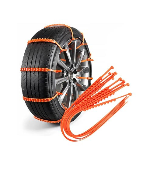 iShopping - Muzamil Store Anti-skid Emergency Snow Wheel Chain - Pack of 10