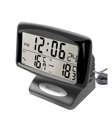 iShopping - Muzamill Store Temperature Thermometer Clock For Home And Car