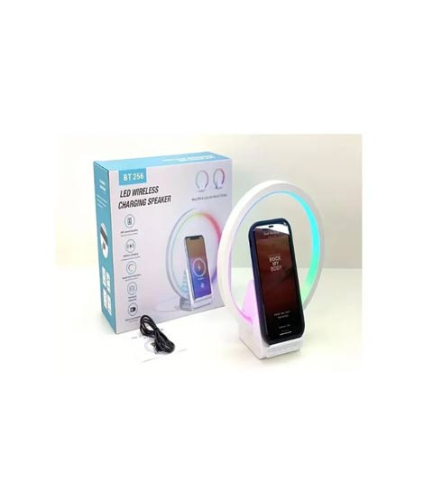iShopping - Muzamil Store LED Light Wireless Charging & Bluetooth Speaker BT-256