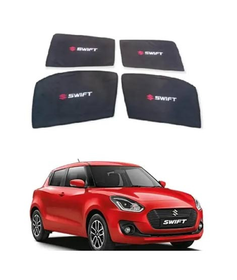 iShopping - Muzamil Store Sun Side Windows Shades With Logo Suzuki Swift (2022-2023)