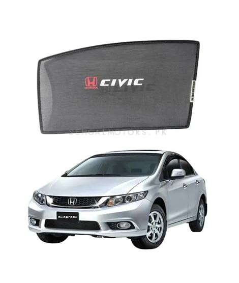 iShopping - Muzamil Store Sun Windows Shades With Logo Honda Civic (2013-2016)