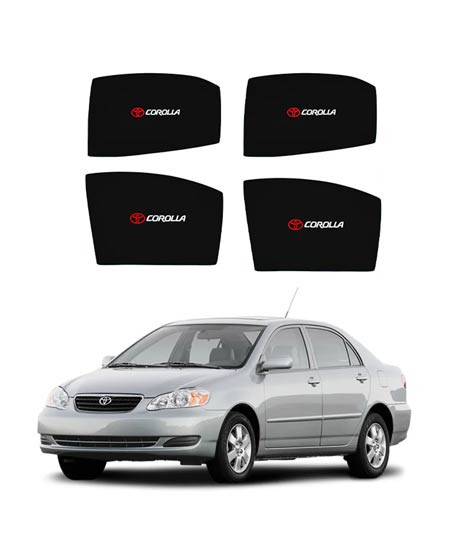 iShopping - Muzamil Store Sun Windows Shades With Logo Toyota Corolla (2005-2009)