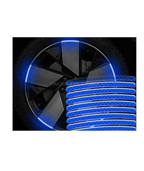 iShopping - Muzamil Store Rim Reflective Strips Luminous For Car Blue 20 pcs