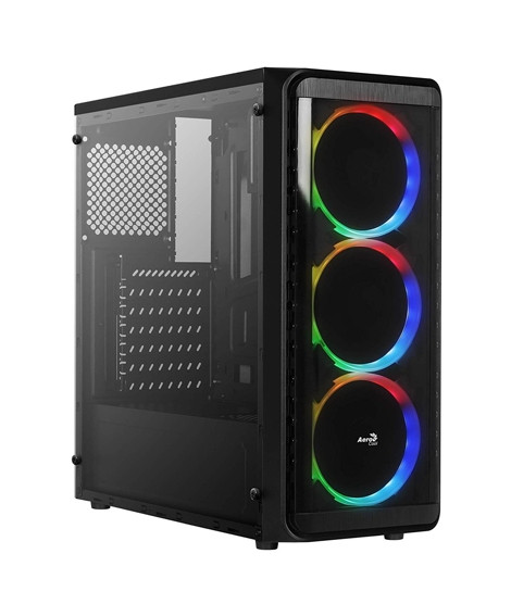 iShopping - AeroCool SI-5200 RGB Acrylic Panel Mid-Tower Gaming Case Black