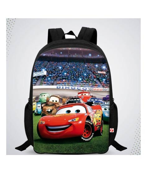 iShopping - Traverse Cars Digital Printed Kids Bag - Black (T288S)