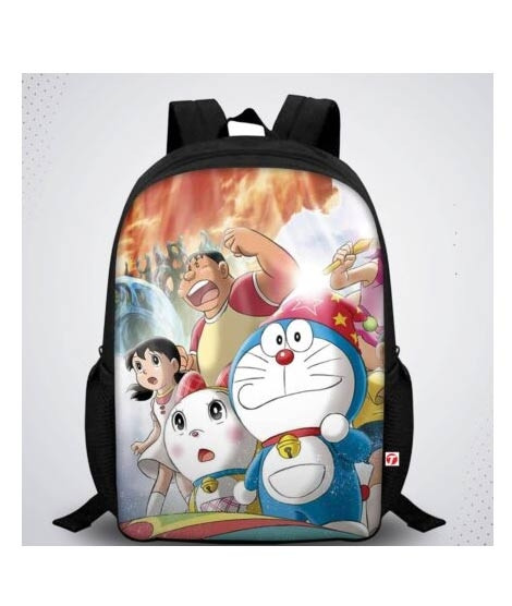iShopping - Traverse Doraemon Digital Printed Kids School Backpack - Black (T104S)