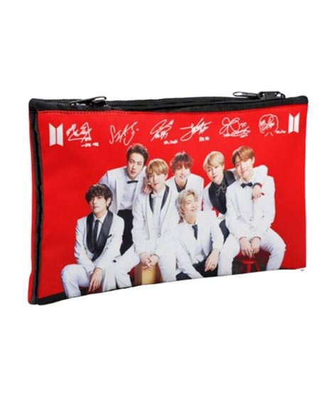 iShopping - Traverse BTS Army Digitally Printed 2 Zipper Pencil Pouch (1053)