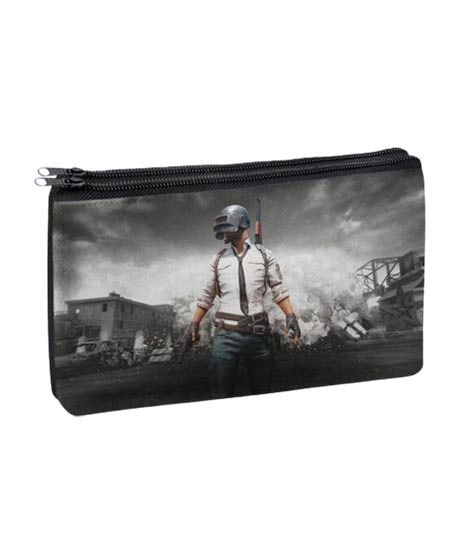 iShopping - Traverse PUBG Digitally Printed 2 Zipper Pencil Pouch (1057)