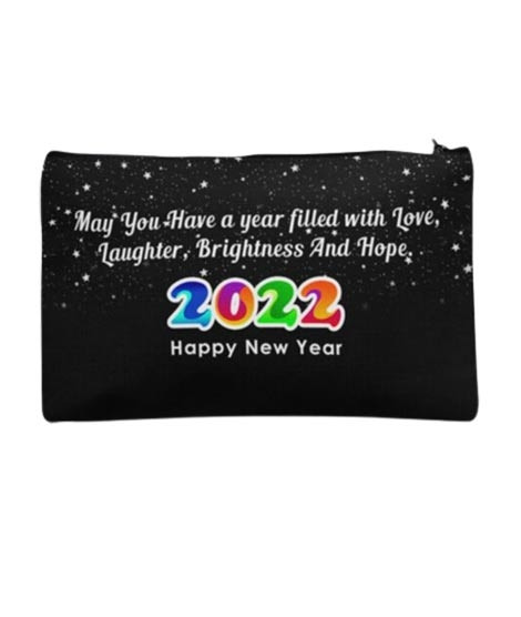 iShopping - Traverse Happy New Year 2022 Digitally Printed Pencil Pouch (T787)