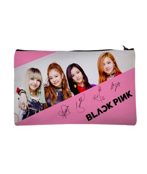 iShopping - Traverse Black Pink Digitally Printed Pencil Pouch (T414)