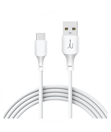 iShopping - Taar Charge UP USB-C To USB-A 3A Charging Cable White - 1M